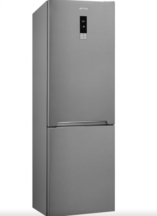 Холодильник SMEG FC18EN4AX | Отдельностоящий холодильник | 186x59x65см | Общий объем 341 л | нержавеющая сталь с обработкой против отпечатков пальцев