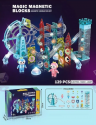 Магнитный конструктор со световыми и звуковыми эффектами, 129 деталей