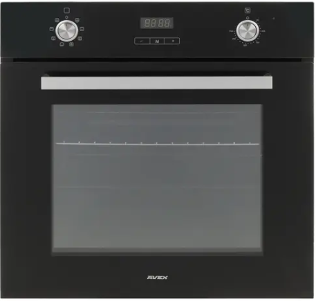 Электрический духовой шкаф Avex HM 6183 B | 64 л, независимый, до 250 °C, дисплей, гриль, конвекция, класс - A