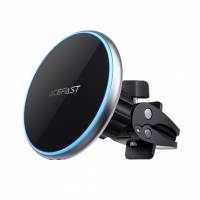 Держатель автомобильный магнитный ACEFAST D3 magnetic wireless charging car holder с функцией беспроводной подзарядки. Цвет: серебристый