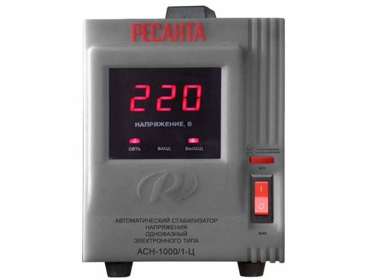 Стабилизатор напряжения РЕСАНТА АСН-1000/1-Ц.