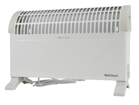  Neoclima Fast  1500 w Конвектор электрический | 3 режима мощности Вт- 650/850/1500 | Подходит для сухих помещений | ZIG ZAG элемент, механика
