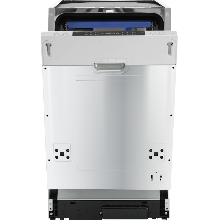 Встраиваемая посудомоечная машина Hiberg  I46 1030 / расход воды - 9 л, кол-во комплектов - 10, защита от протечек, 45 см х 81.5 см х 55 см