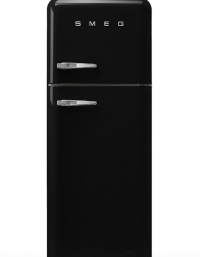 Smeg FAB30RBL5 | Отдельно-стоящий двухдверный холодильник | Черный | Размеры: 172 x 60 x 72.8 см | Полезный объем холодильника: 292 л | Коллекция: стиль 50-х годов | Класс энергопотребления: A+++