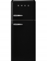 Smeg FAB30RBL5 | Отдельно-стоящий двухдверный холодильник | Черный | Размеры: 172 x 60 x 72.8 см | Полезный объем холодильника: 292 л | Коллекция: стиль 50-х годов | Класс энергопотребления: A+++