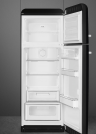 Smeg FAB30RBL5 | Отдельно-стоящий двухдверный холодильник | Черный | Размеры: 172 x 60 x 72.8 см | Полезный объем холодильника: 292 л | Коллекция: стиль 50-х годов | Класс энергопотребления: A+++