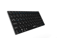 Ультракомпактная Bluetooth-клавиатура со встроен. аккумул. (Lithium 250mAh)  Jetaccess Slim LinE K7 BT, черный