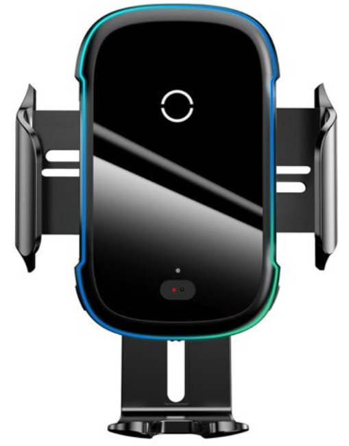 Автомобильный держатель BASEUS Light Electric, с беспроводной зарядкой, 15W, черный, на воздуховод+присоска, Qi WXHW03-01