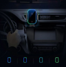 Автомобильный держатель BASEUS Light Electric, с беспроводной зарядкой, 15W, черный, на воздуховод+присоска, Qi WXHW03-01