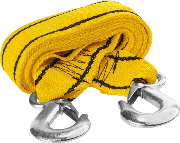 Stayer 4м 5т Трос буксировочный STANDARD 2 крюка сумка