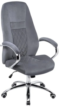 Woodville Компьютерное кресло Aragon dark grey | Максимальная нагрузка - 120 кг | Цвет: Темно-серый велюр