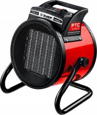 Электрическая тепловая пушка ЗУБР, 3 кВт, эффективен для помещения с площадью до 35 кв.м