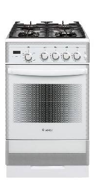 Gefest газовая плита 5500-03 0042 | Количество конфорок: 4 | Объем духовки: 52 л | Электроподжиг | Габариты (ВхШхГ): 85х50х58.5 см | Цвет: Белый | Global