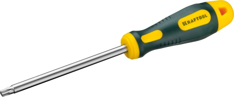 Kraftool Cr-Mo-V сталь, TORX Hole, №40x125мм 250077-40-125 Отвертка двухкомпонентная противоскользящая рукоятка