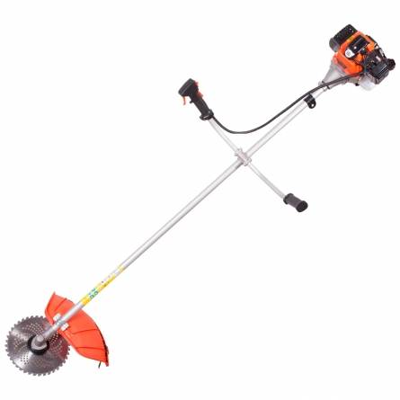 P.I.T. Бензотриммер P73102 Мастер (2,3л.с,52 см3, 2-такт, диск 40-зуб, ранцевый ремень, неразъемная штанга)
