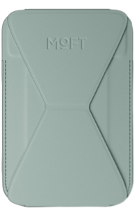 MOFT Картхолдер для iPhone 15/14 серии Snap-On | Подставка-кошелёк | USA Brands, шалфей