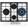 Варочная поверхность HIBERG VM 6145 W / конфорок - 4, решетки - чугун, панель - закаленное стекло, электроподжиг, газ-контроль, белый