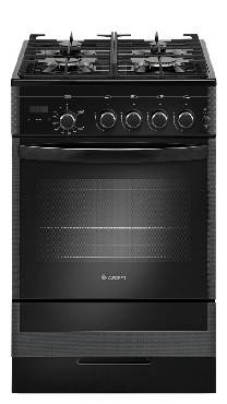 Gefest газовая плита 5500-03 0044 | Количество конфорок: 4 | Объем духовки: 52 л | Электроподжиг | Габариты (ВхШхГ): 85х50х58.5 см | Цвет: Черный | Global