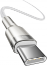 Кабель USB-C BASEUS Cafule, Type-C - Type-C, 5A, 100W, 1 м, белый CATJK-C02
