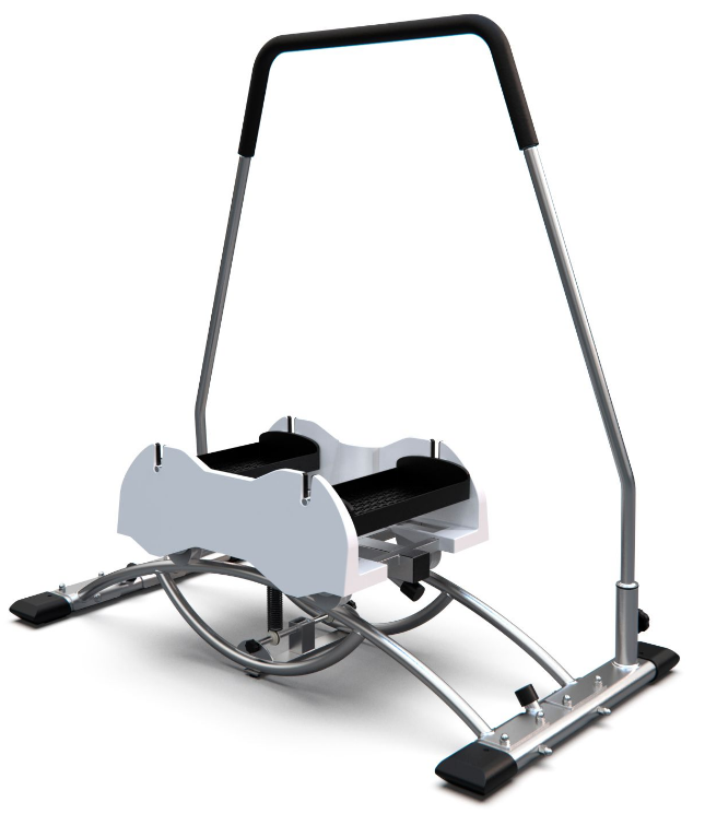 Горнолыжный тренажер SK-T1002 до 100 кг/ Транспортировочные ролики/ 114,5 х 60 х 114 см																	