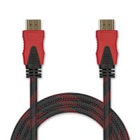 Jet.A Цифровой кабель HDMI-HDMI в оплётке с двумя ферритами JA-HD9 10 м (версия 2.0 с поддержкой 3D, Ultra HD 4К/Ethernet, 19 pin, 28 AWG, CCS, коннекторы HDMI с покрытием 24-каратным золотом)