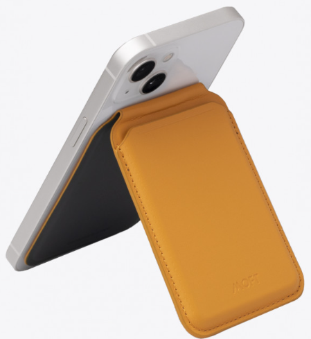 MOFT Картхолдер с раскладным механизмом, совместим с MagSafe | Подставка-кошелек | flash wallet Подставка-кошелек | для iPhone серии 12/13/14/15, желтый