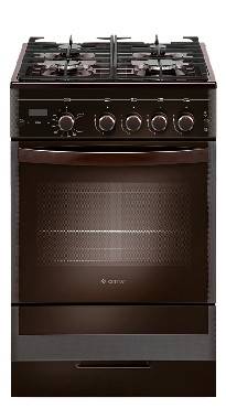 Gefest газовая плита 5500-03 0045 | Количество конфорок: 4 | Объем духовки: 52 л | Электроподжиг | Габариты (ВхШхГ): 85х50х58.50 см | Цвет: Коричневый | Global