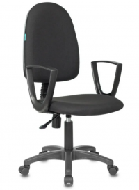 Кресло Бюрократ CH-1300N/3C11, черный / ткань, до 120 кг, подлокотники - нерегулируемые, Global