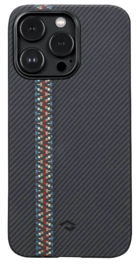 Рitaka Чехол Fusion Weaving MagEZ Case 3 для iPhone 14 Pro(6.1"), Rhapsody, кевлар (арамид) 