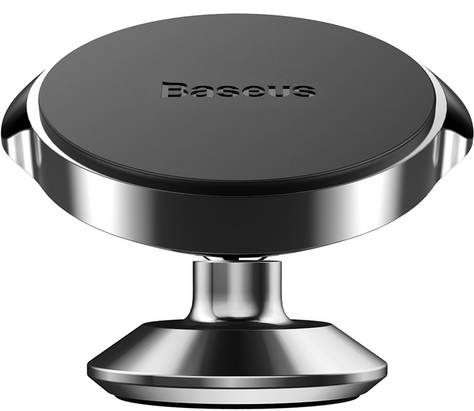 Baseus Магнитный автомобильный держатель Small Ears Series Magnetic Bracket (Vertical type) | Цвет: Черный |Компактный с регулировкой | Диагональ устройства: от 4" до 6.8" | Держатель вращается на 360 градусов | Материал: Алюминиевый сплав