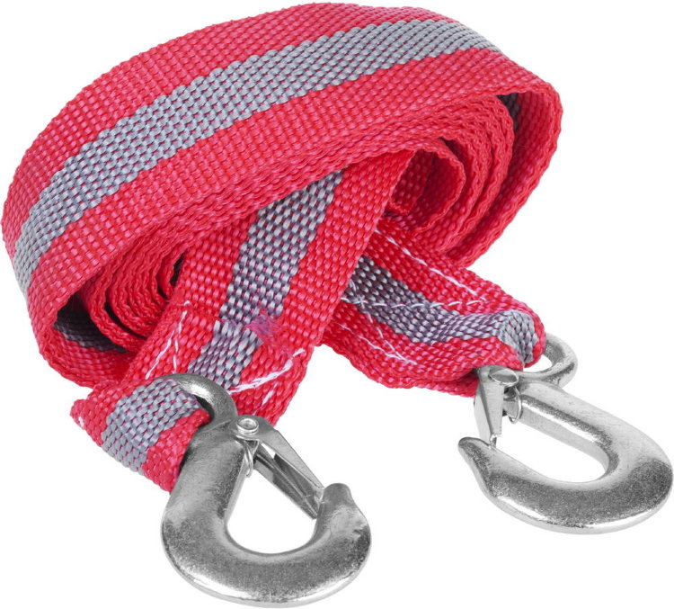 Зубр "МАСТЕР" 4м 5т Трос буксировочный 2 крюка сумка