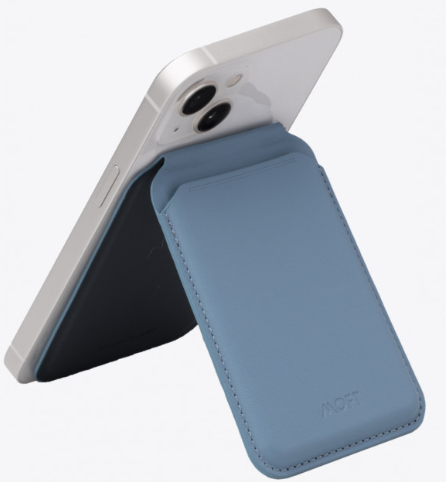 MOFT Картхолдер с раскладным механизмом, совместим с MagSafe | Подставка-кошелек | flash wallet Подставка-кошелек | для iPhone серии 12/13/14/15, небесный
