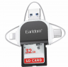 Картридер Earldom универсальное устройство OT71 6 в 1 | Интерфейс подключения:USB/MicroUSB/Type-C/Lightning/SD/MicroSD