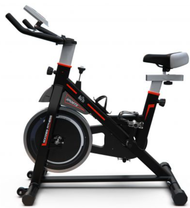 Велотренажер (спин-байк) DFC HOMCOM A90-144 механический| до 120 кг| вертикальный| 105 х 50.5 х 121 см| для похудения| регулировка сиденья и руля| с колесиками