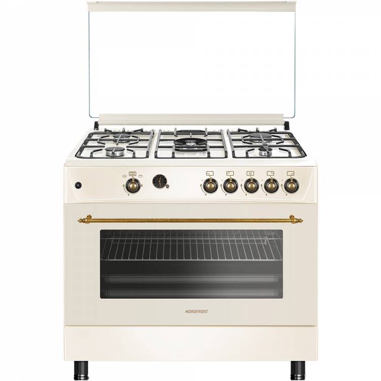 Газовая плита NORDFROST GG 9062 YR / Объем духовки-110 л.  / 88,5см*90см*60см