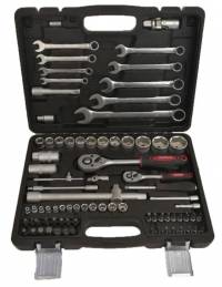 P.I.T. Набор инструментов MaxPiler (82 предмета, 1/2" и 1/4", CrV) / MXT-82-SET