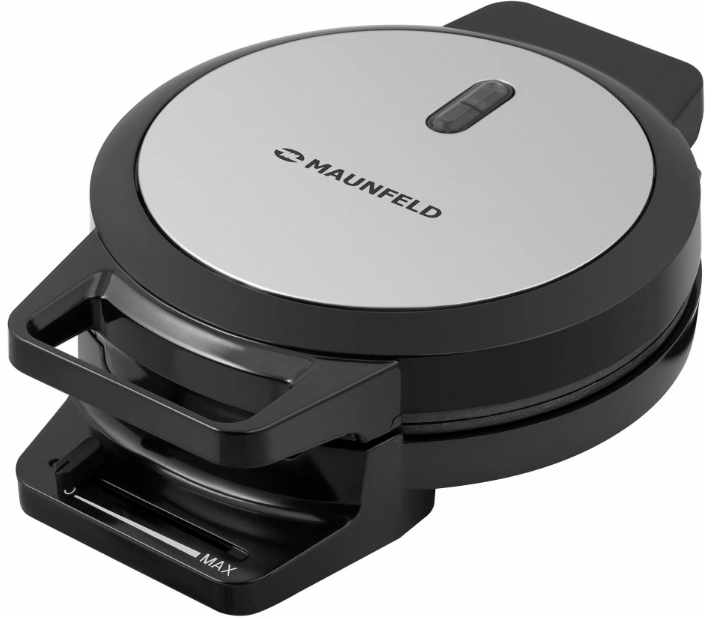 Вафельница MAUNFELD MF-1433BK / мощность - 1000 Вт , антипригарное покрытие, корпус - пластик, нержавеющая сталь / Global