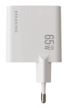 Breaking WC20, USB-C + USB-А, GaN 65W, QC 3.0, 3A, Quick Charge 3.0, Power Delivery Сетевое зарядное устройство