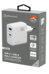 Breaking WC20, USB-C + USB-А, GaN 65W, QC 3.0, 3A, Quick Charge 3.0, Power Delivery Сетевое зарядное устройство