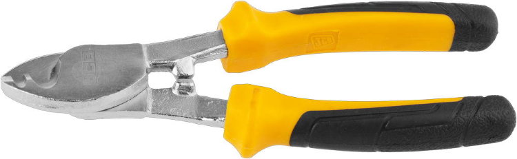 JCB 160мм Кабелерез, хромированное покрытие, двухкомпонентная рукоятка, CrV cталь