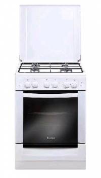 Gefest газовая плита 6100-02 | Количество конфорок: 4 | Объем духовки: 52 л | Электроподжиг | Габариты (ВхШхГ): 85х60х60 см | Цвет: Белый | Global
