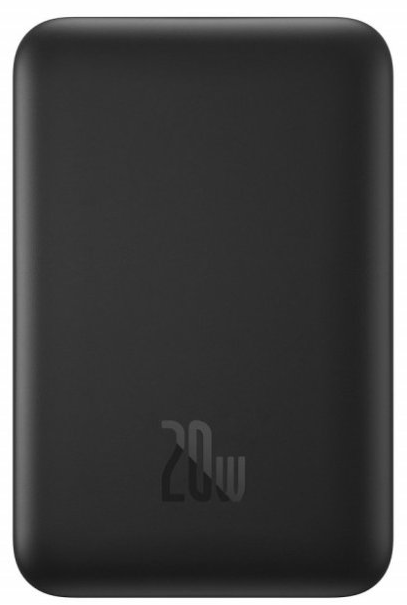 Baseus Внешний аккумулятор Магнитный Мини-Беспроводной Power Bank для быстрой зарядки | Цвет: Черный | Ёмкость: 10000mAh| Мощность: 20ВТ | Материалы: ABS-пластика/поликарбонат