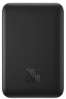 Baseus Внешний аккумулятор Магнитный Мини-Беспроводной Power Bank для быстрой зарядки | Цвет: Черный | Ёмкость: 10000mAh| Мощность: 20ВТ | Материалы: ABS-пластика/поликарбонат