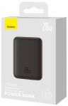 Baseus Внешний аккумулятор Магнитный Мини-Беспроводной Power Bank для быстрой зарядки | Цвет: Черный | Ёмкость: 10000mAh| Мощность: 20ВТ | Материалы: ABS-пластика/поликарбонат