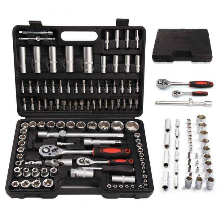 Набор инструментов MaxPiler (108 предметов, 1/2" и 1/4", CrV) /MXT-108-SET P.I.T. / PIT