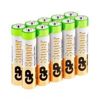 GP Super Alkaline Алкалиновые батарейки  15А АA - 10 шт. в пленке
