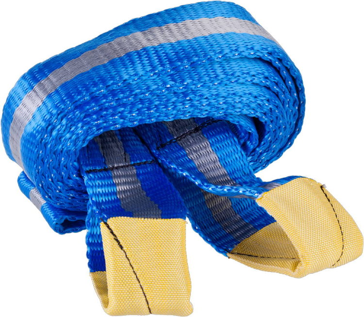 Зубр "ЭКСПЕРТ" 5м 10т Трос буксировочный 2 петли сумка