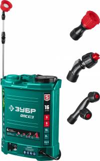 ОПС-16 аккумуляторный опрыскиватель ЗУБР, 16 л, 12 В, 8 Ач