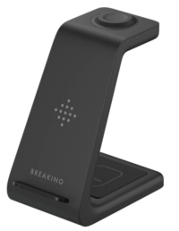 Breaking DS03, Qi 20W, Беспроводная зарядная станция 3 в 1,  (Черный)