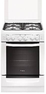 Gefest газовая плита 6100-02 0002 | Количество конфорок: 4 | Объем духовки: 52 л | Электроподжиг | Габариты (ВхШхГ): 85х60х60 см | Цвет: Белый | Global